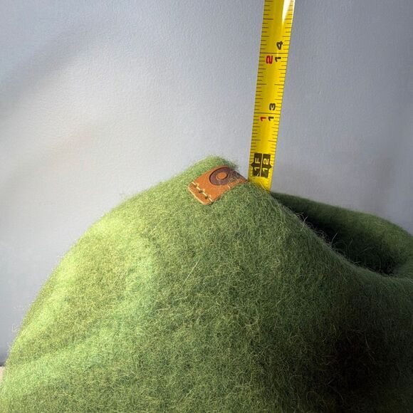 Boiled Wool Cat Cave Cat Cocoon Green Wool - Picture 4 of 8